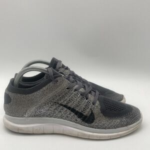 Women Size 8.5 Nike Free Running Shoes Gray Ombre Fabric Lace Sneaker 631050-002